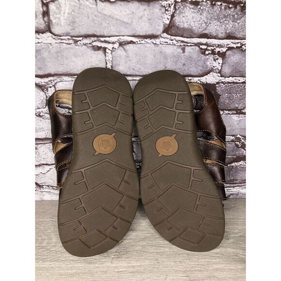 Born Brown Leather Fisherman Casual Adjustable Strap Sandals Men’s Sz 8M US/41EU